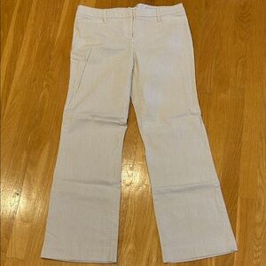 New York & Company Cream Stripes Pants